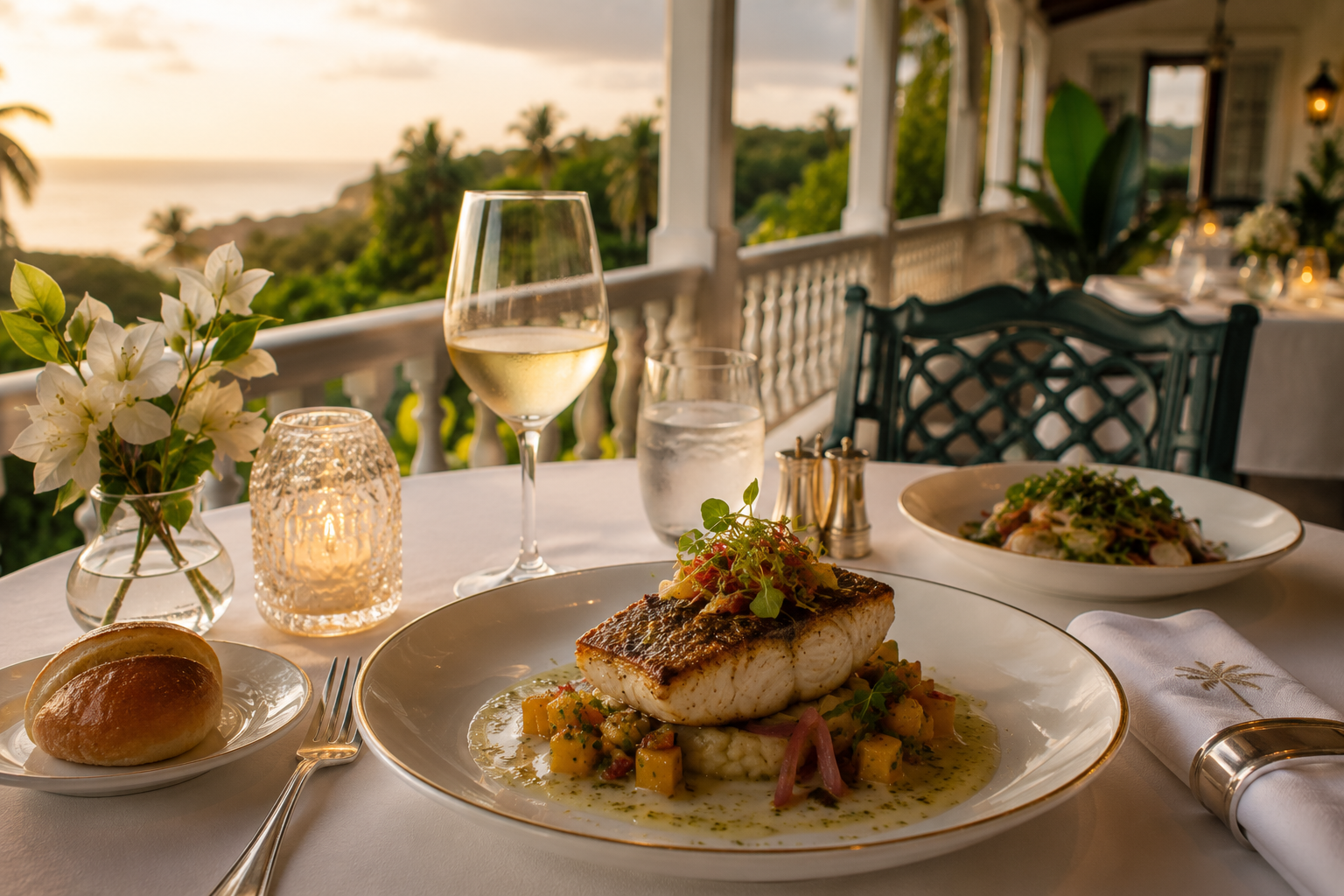 Veranda dining atmosphere